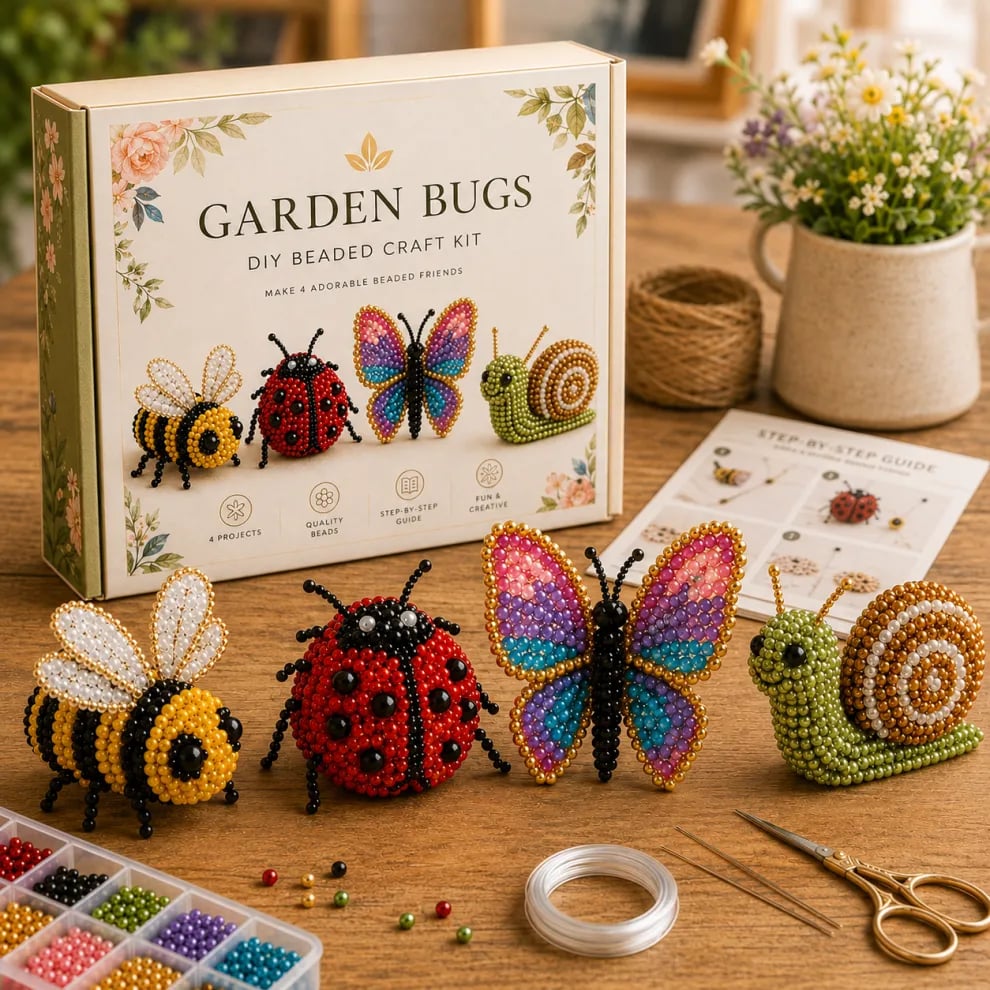 🧵✨Tiny 3D Beaded Animal Craft Kit