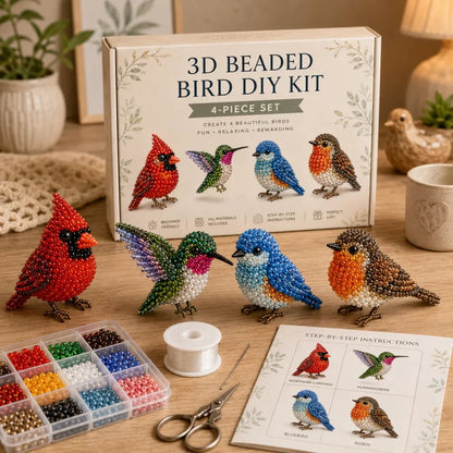 🧵✨Tiny 3D Beaded Animal Craft Kit