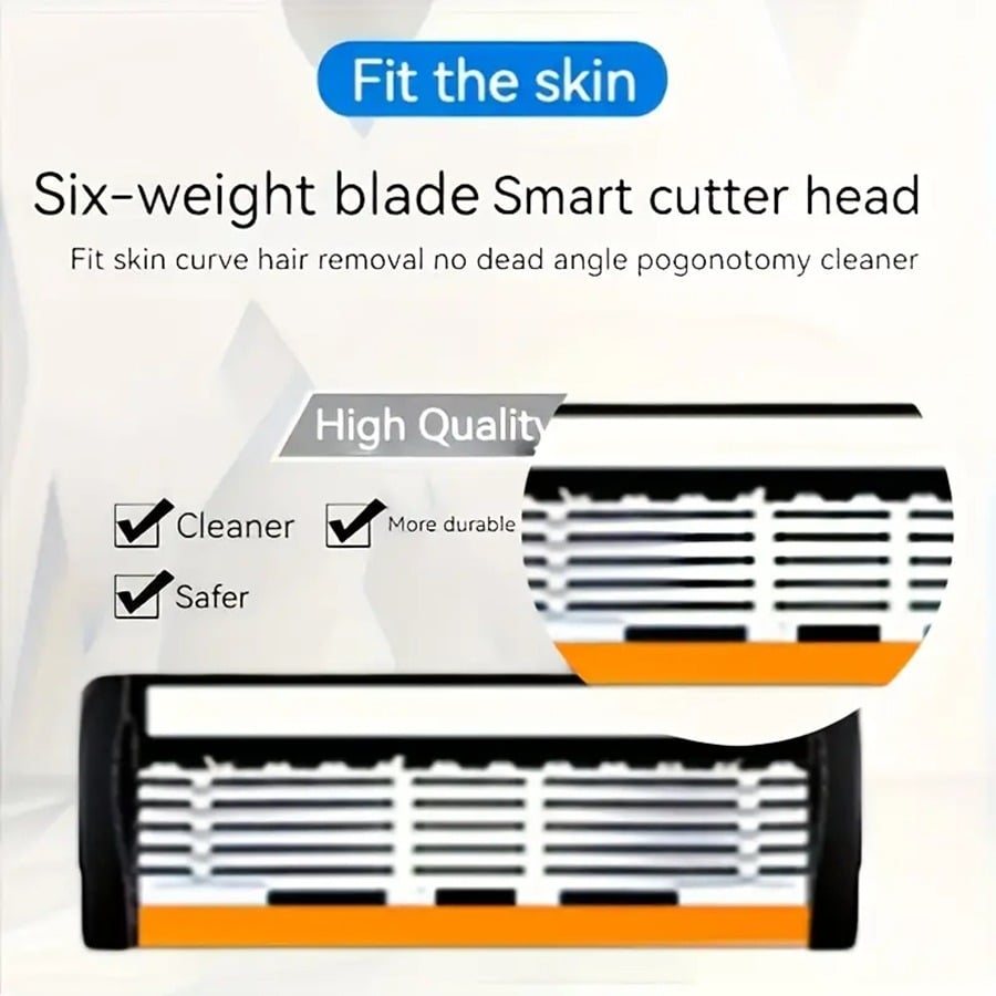 Hot Sale 49% OFF 🔥24Pcs Men's Razor Blade Replacement with Handle