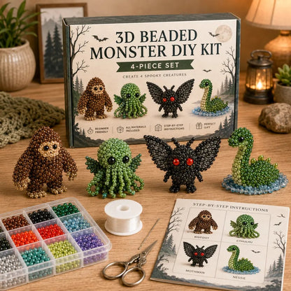 🧵✨Tiny 3D Beaded Animal Craft Kit