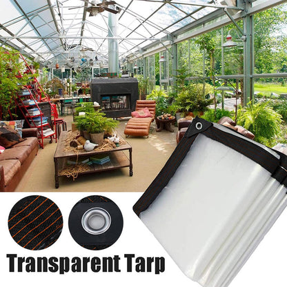 🌧️🛡️50% OFF – Sturdy & Transparent Waterproof Tarpaulin | UV-resistant, tear-resistant and perfect for garden, balcony, car and outdoor protection 🌧️🛡️