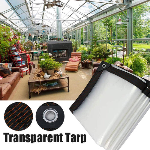 🌧️🛡️50% OFF – Sturdy & Transparent Waterproof Tarpaulin | UV-resistant, tear-resistant and perfect for garden, balcony, car and outdoor protection 🌧️🛡️