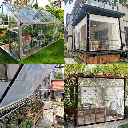 🌧️🛡️50% OFF – Sturdy & Transparent Waterproof Tarpaulin | UV-resistant, tear-resistant and perfect for garden, balcony, car and outdoor protection 🌧️🛡️