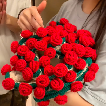 🎁Hand Knitted Blanket with Floral Moti